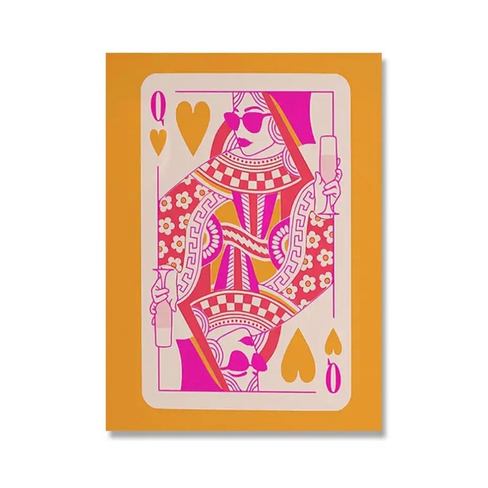 Pink and Orange Wall Art unframed 40x60 cm